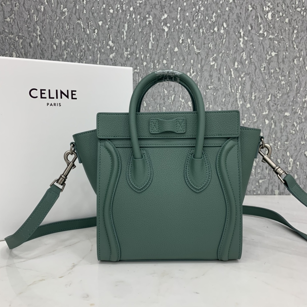 New version of CELINE smiley bag original overseas single parallel cargo 20CM LUGGAGE calfski
