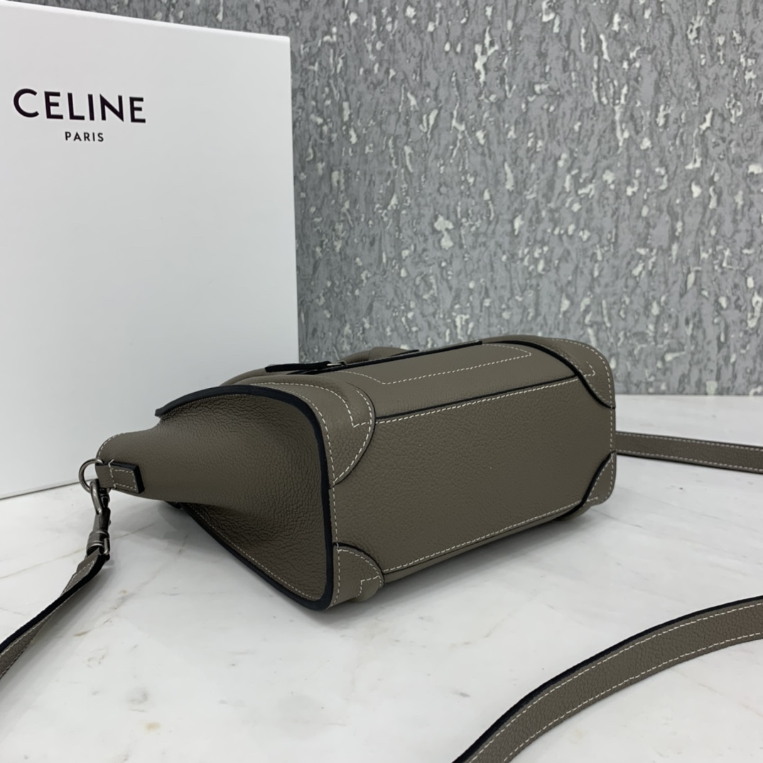 New version of CELINE smiley bag original overseas single parallel cargo 20CM LUGGAGE calfski