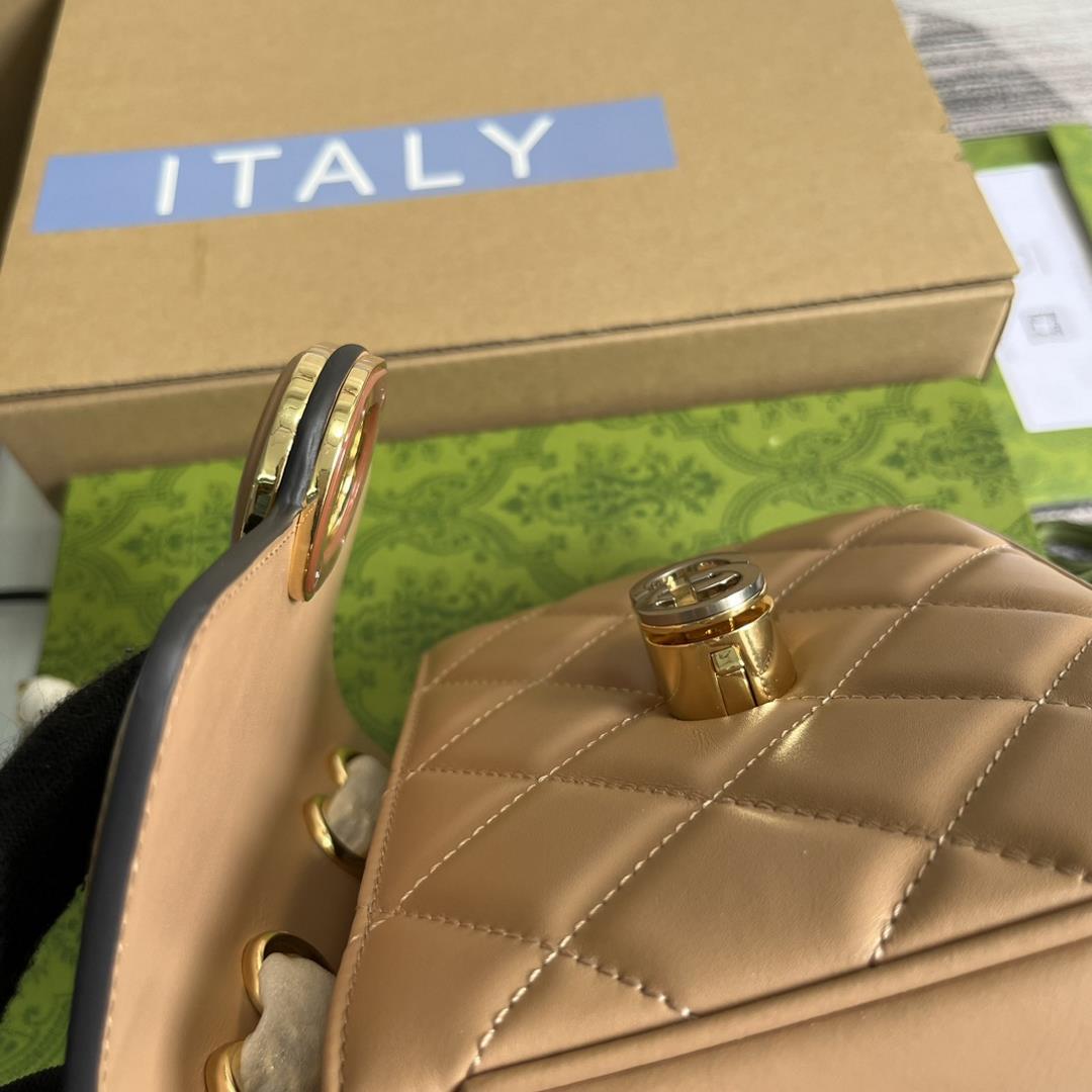 complete set of packaging Gucci Deco series mini shoulder backpack Gucci continuously expands