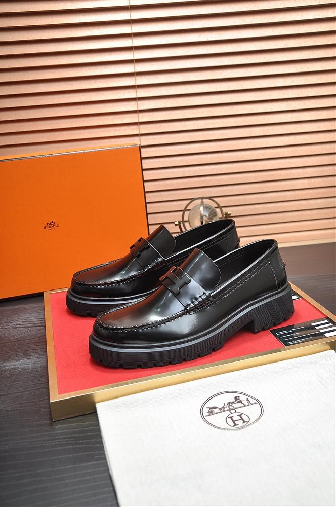 HERMES Cowhide Lining Popular Mens Shoe Counter Original Order World Top Brand Luxury quality Fashionable and upscale Give you a lowkey and luxurio